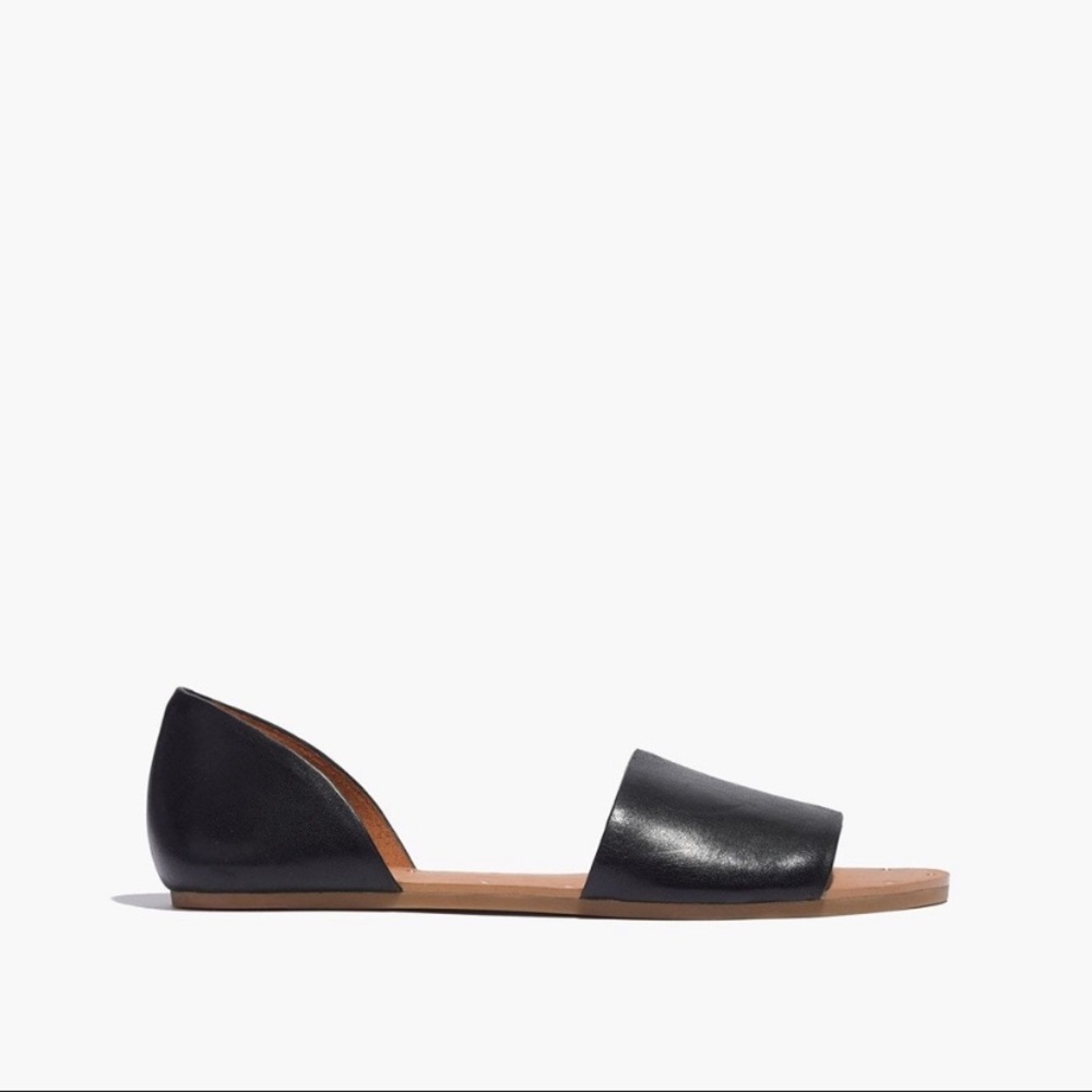 Madewell Thea D’Orsay Open Toe Flat Sandals. Size 7.5